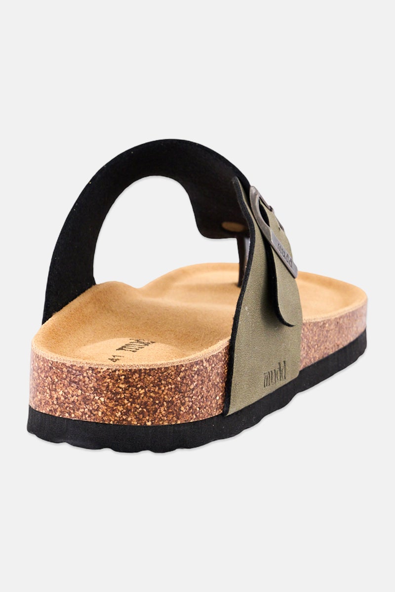 Mudd Men Slip On Cork Sandals, Olive - Image 3