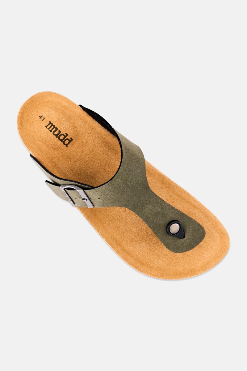 Mudd Men Slip On Cork Sandals, Olive - Image 4