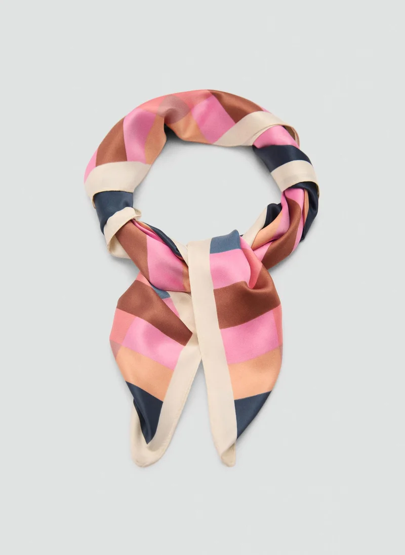 MANGO Scarf Printed Lightweight Scarf