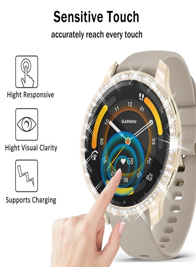 RICHONE [10 Pcs] RICHONE Bling Cases Compatible with Garmin Venu 3S Watch, Soft TPU Diamonds Glitter Screen Protector for Venu 3s, Garmin Smartwatch Face Covers Frame Bezel Bumper Accessories for Women Men - Image 3