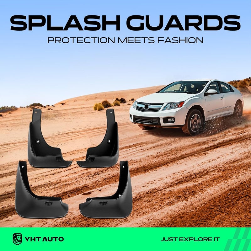 Mud Flaps Splash Guards Replacement for Toyota Camry 2002-2006, Not Fit Se Sportive Model, Mudguards Mudflaps Accessories for Cars Wheel Protector with Hardware Kit, Front & Rear 4Pcs Set - Image 2