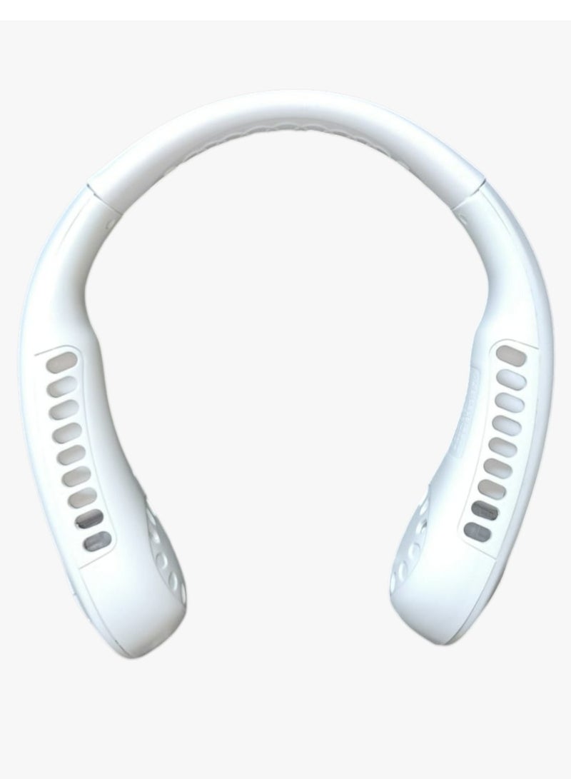 New Custom Design Vaneless Fan Outdoor Air Cooling Fan USB Rechargeable Electronic Portable Hanging Neck Fan - Image 2