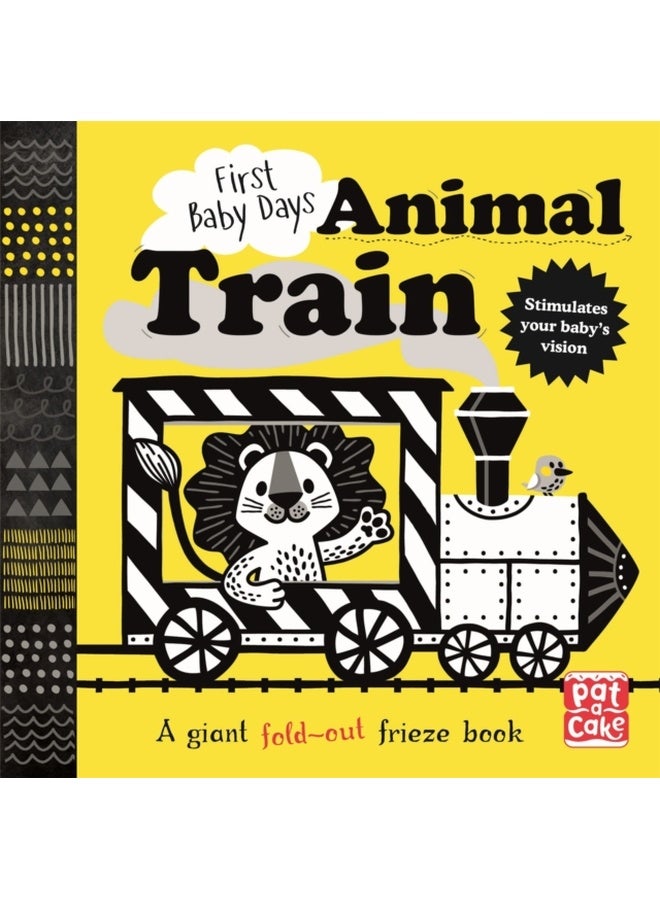 Animal Train: A high-contrast, fold-out board book 
