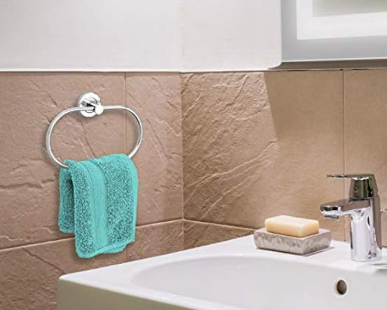 Stainless Steel Towel Ring for BathroomWash BasinNapkinTowel HangerBathroom Accessories ChromeOval  - Image 3
