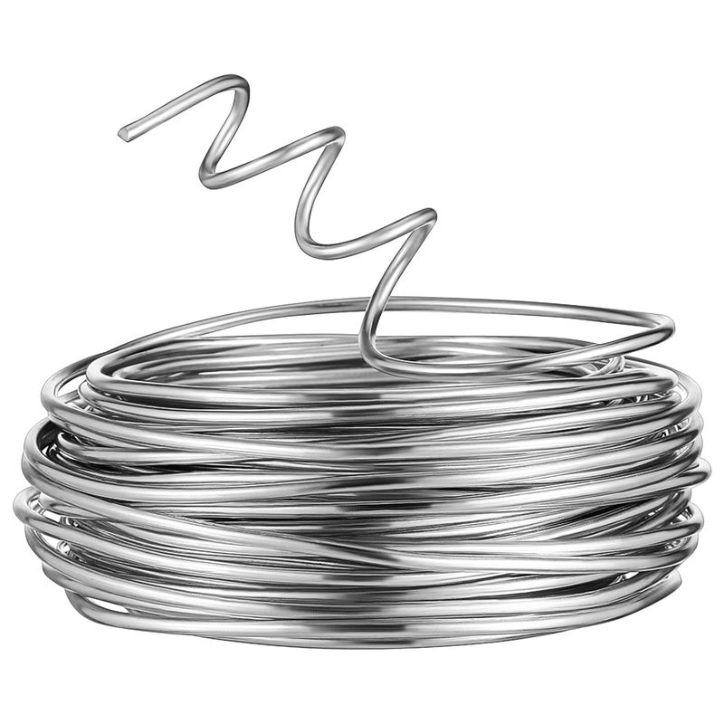 Flexible Aluminum Wire for Crafts 3mm 15m Bendable Metal Wire for Floral Making and Jewelry DIY Projects for Sculpting and Wreath Crafting - Image 1