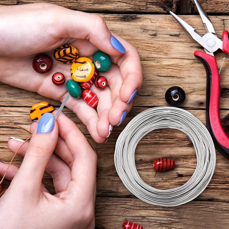 Flexible Aluminum Wire for Crafts 3mm 15m Bendable Metal Wire for Floral Making and Jewelry DIY Projects for Sculpting and Wreath Crafting - Image 5