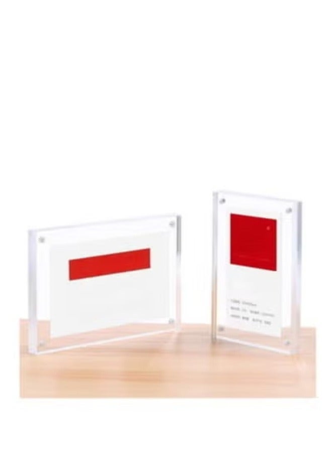 Eckek حامل علامات أكريليك 5 عبوات من إيكك مع شريط لاصق 3M لتثبيت على الحائط - Image 2