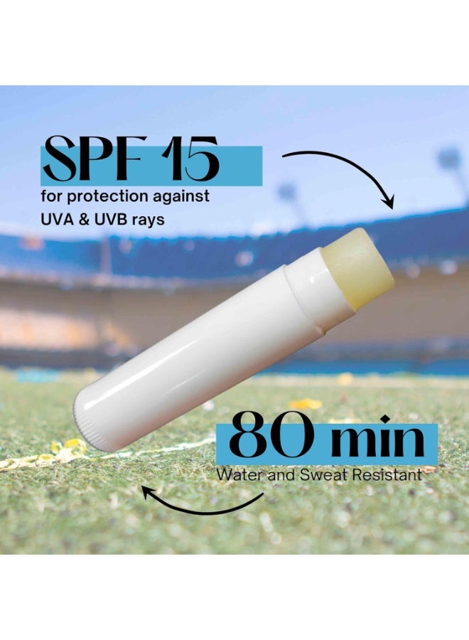 FANMATS FANMATS 37412 NFL - New York Giants SPF 15 Lip Balm 2-pk | Royal Blue | 2.5"x 1" | NY Primary Logo - Image 1