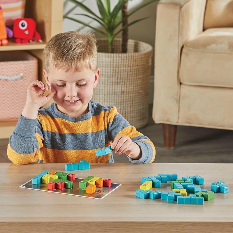 ليرننج ريسورسز مجموعة أدوات Numberblocks التعليمية مع 20 نشاطًا و28 قطعة خشبية، شخصيات من واحد إلى خمسة، تعلم الأرقام والعد، حقيبة تخزين، لعبة تعليمية، للأعمار 3، 4، 5+ سنوات - Image 4