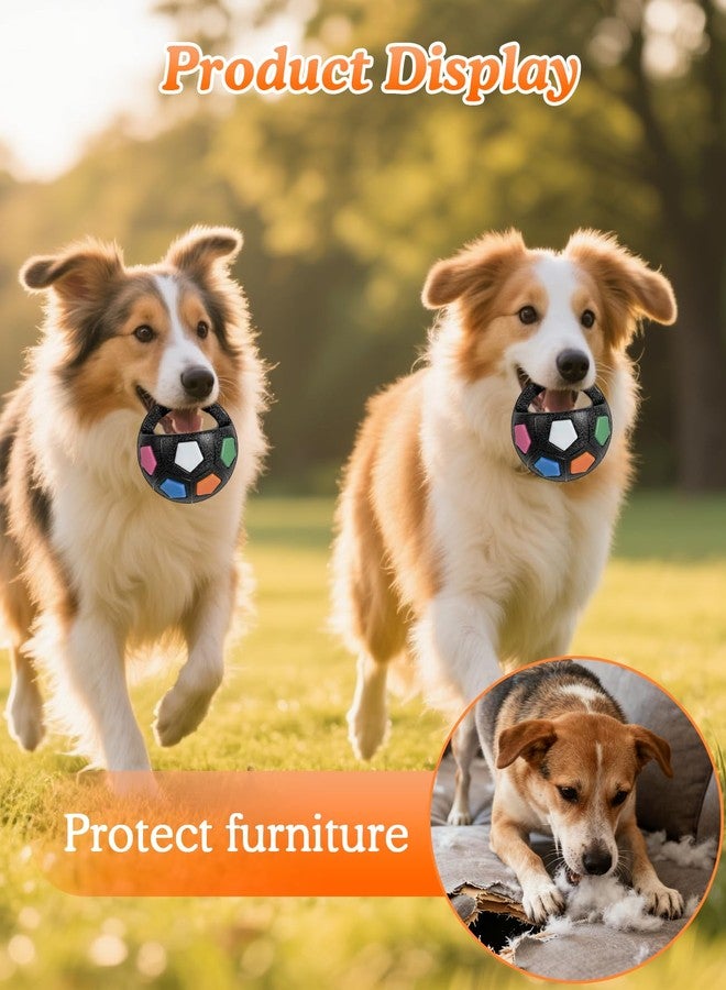 Gaahkai TPR Dog Soccer Ball Toy with Handle, Mellow Dog Calming Ball, Durable Interactive Animal Football Toys Without Squeaky Tennis Inside - Image 4