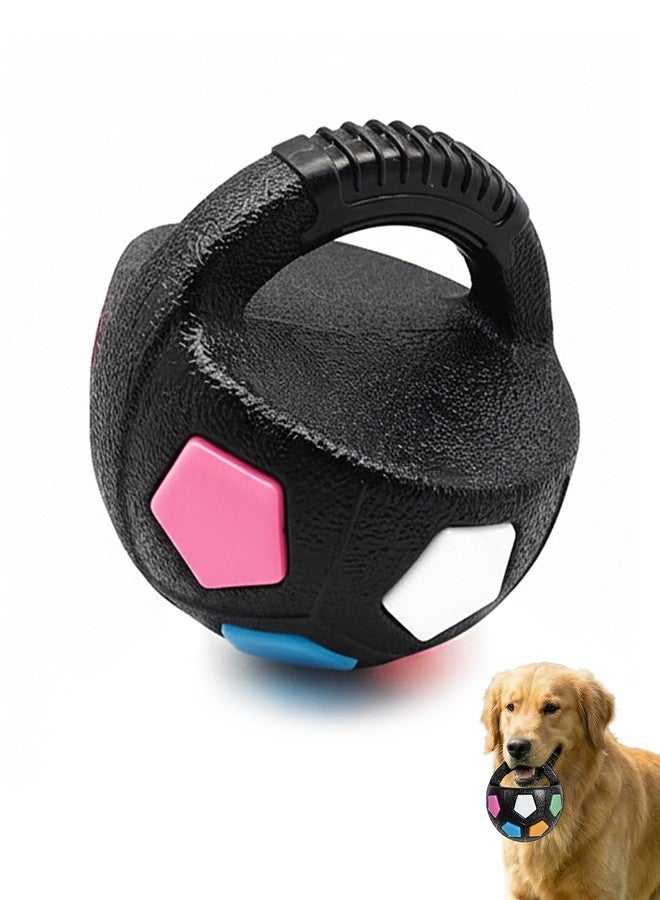 Gaahkai TPR Dog Soccer Ball Toy with Handle, Mellow Dog Calming Ball, Durable Interactive Animal Football Toys Without Squeaky Tennis Inside - Image 1
