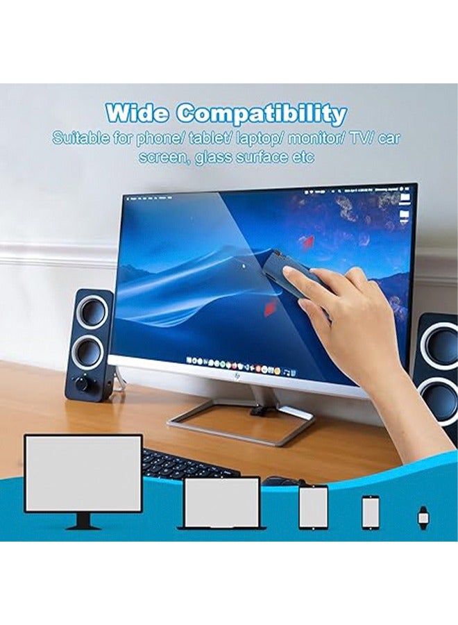 2 PCS Screen Cleaner 3-in-1 Touchscreen Mist Cleaner Spray and Microfiber Cloth Built-in Cleaning Solution Portable Reusable Fingerprint-Proof Spray Bottle for Phone/Laptop/iPad/TV/Monitor/Car Screen - Image 5
