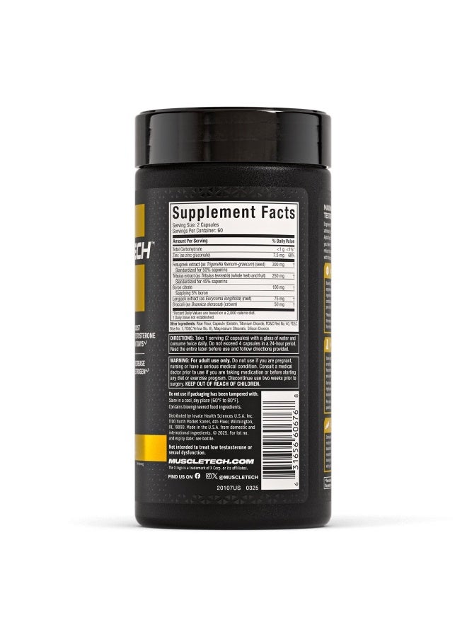 MuscleTech Alpha Test 120 Capsules - Image 3