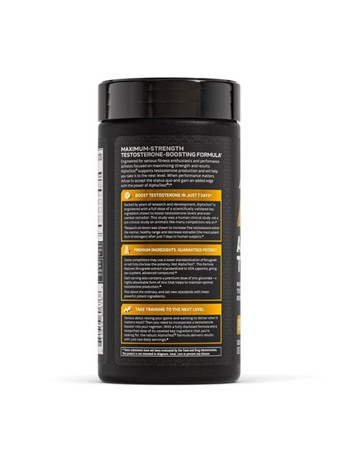 MuscleTech Alpha Test 120 Capsules - Image 4