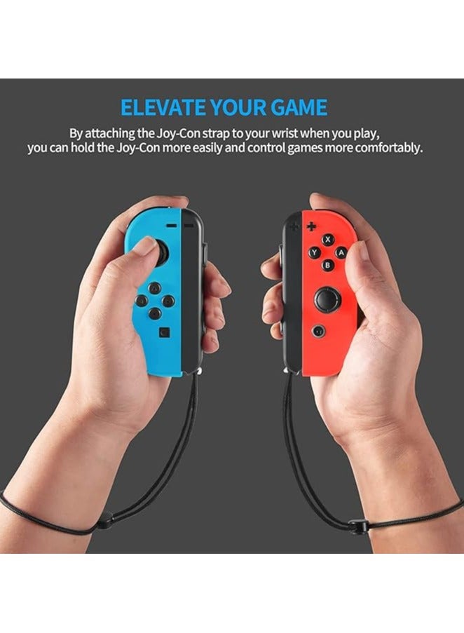 erorex Joysticks Wrist Strap, Strap for Switch Joycon, 2 Pack Replacement Parts Accessories for Switch Joy-Con Straps, Adjustable Tightness Straps for Switch Joycon, Accessory for Joy-Con Controller (Black)  - Image 4