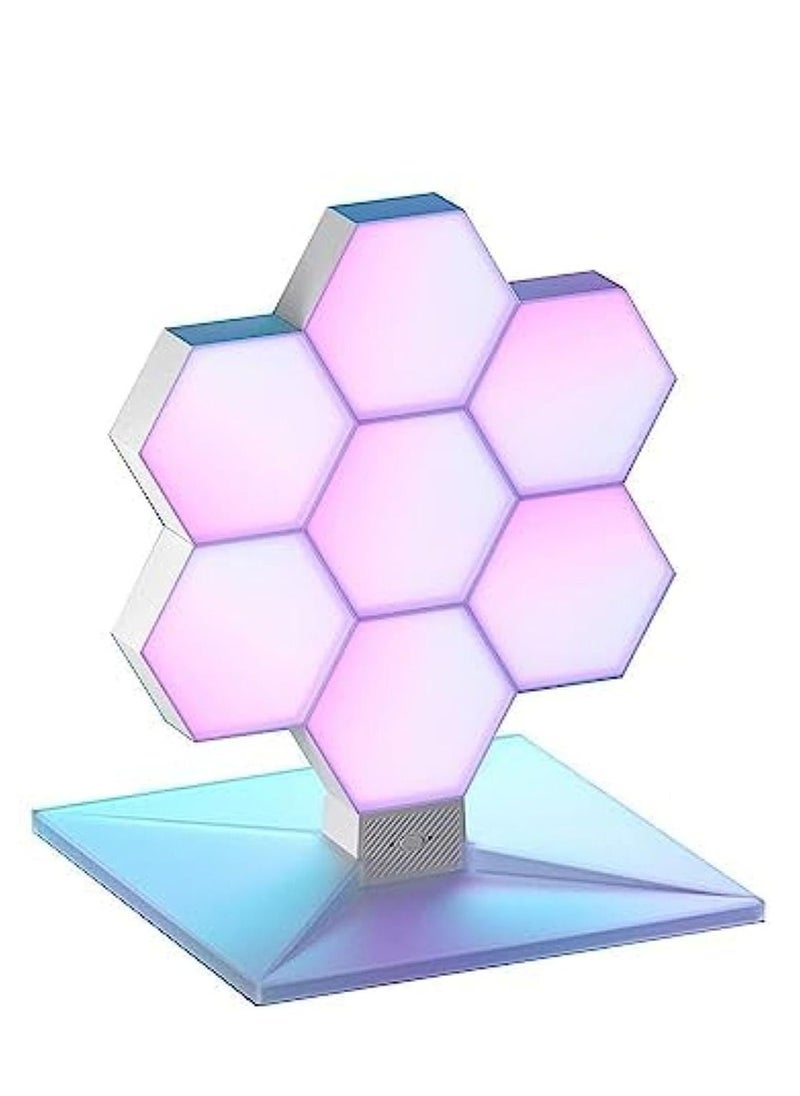 LifeSmart - ColoLight PLUS Kit - WiFi Color Changing LED Lights, 7 Panels + Base, Apple/Siri/Alexa/Google Assistant, HomeKit Compatible, Home/Office Instant Light Décor w/ Music Sync - Image 1