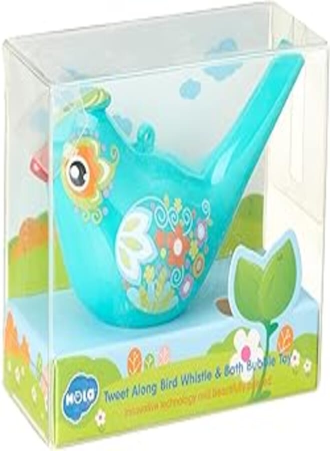 Hola 3103 Tweet Along Bird Whistle & Bath Bubble Toy - Multi Color
