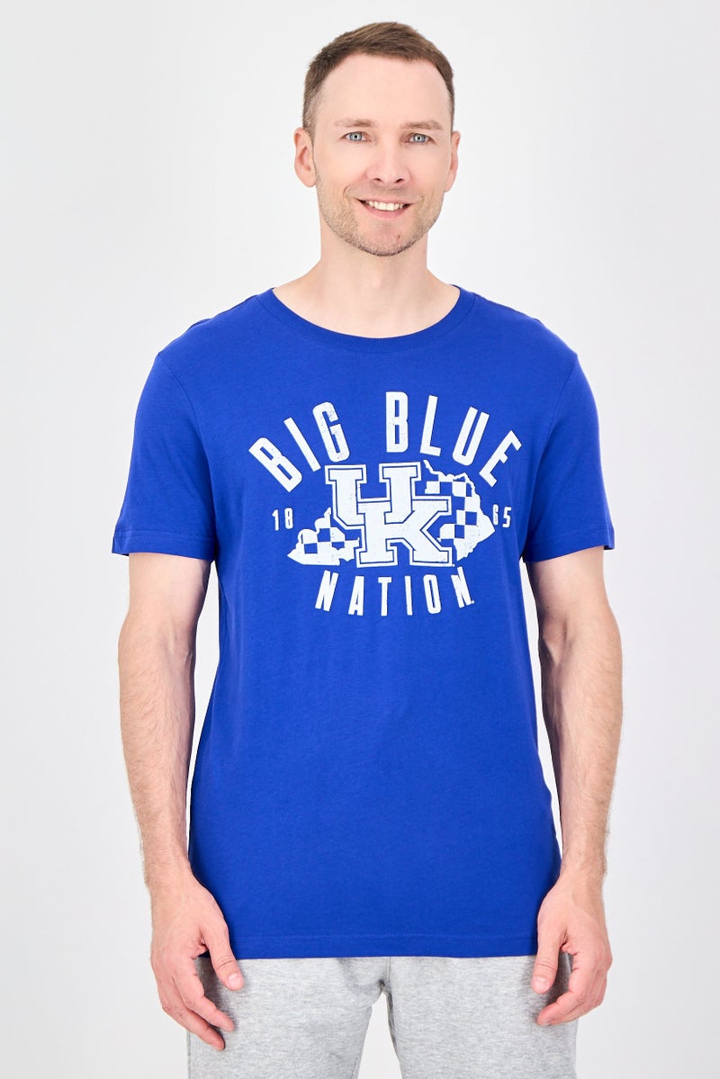 Fanatics Men Sportswear Fit Short Sleeves Baseball T-Shirt, Blue - Image 1