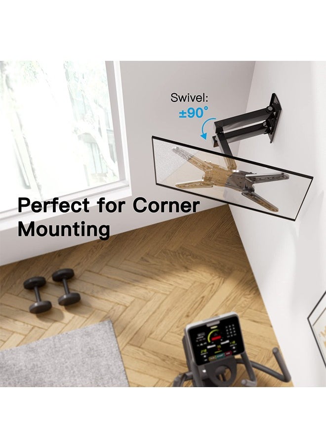 FlashHawk TV Wall Mount,Monitor Wall Stand for 14-43 inch Screens up to 18KG with Swivel and Extension Arm  - Image 4