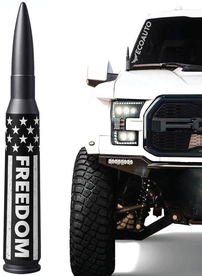 EcoAuto Badass Car Antenna Topper for Dodge Ram & Ford F150 F250 F350 Super Duty Ford Raptor Bronco Trucks - Anti-Theft Design-Radio Antenna Topper for Truck 1990 - Current (Freedom) - Image 1