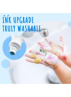 Ohuhu Ohuhu Washable Dot Markers for Toddler 8 Colors Bingo Daubers 40 ml (1.41 oz) with a Blank 30 Pages Kids Activity Book for Kids Children (3 Ages +) Preschool Non-Toxic Water-Based Dot Art Markers  - Image 2