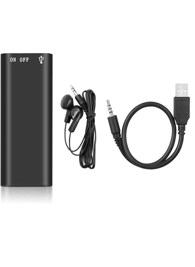 Generic - 16GB Mini Voice Activated Recorder,Digital Audio Recorder,Small Listening Device,Only 0.3 inches thick,for Lectures Meetings, Noise Reduction Rechargeable. - Image 1