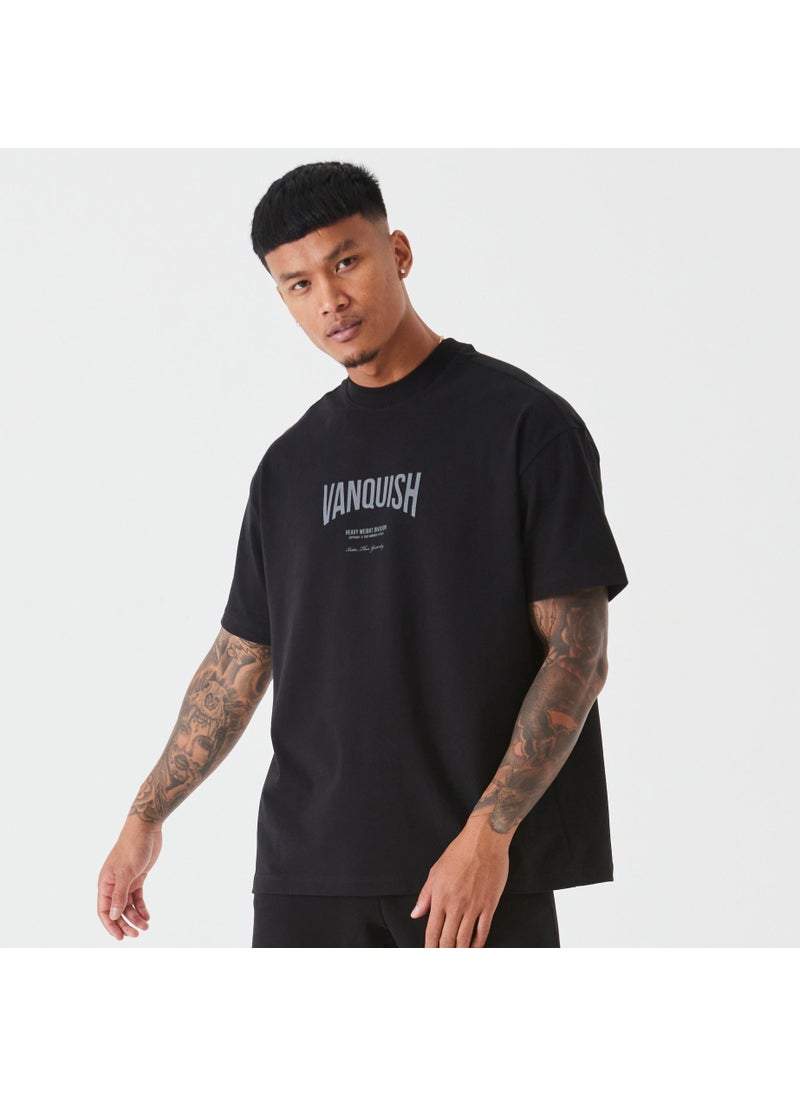 Generic - Large Size Mens Running Exercise Cotton T-Shirt Short Sleeve Sportswear Casual Fitness Clothing VQ Hip Hop Style Summer Tx35 black - Image 1