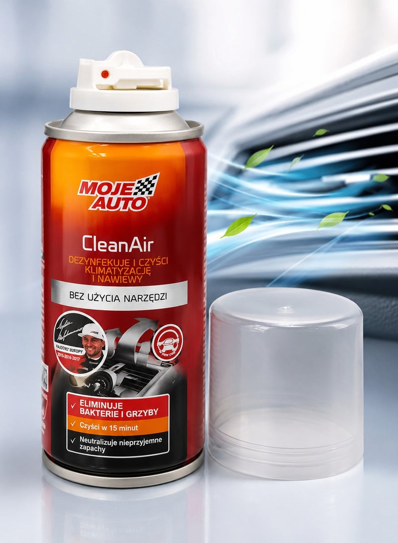 Moje Auto Clean Air AC Cleaner New Car Flavour Refresher For Automotive, Refreshing & Cleaning Car AC 150ml  MOJE AUTO - Image 2