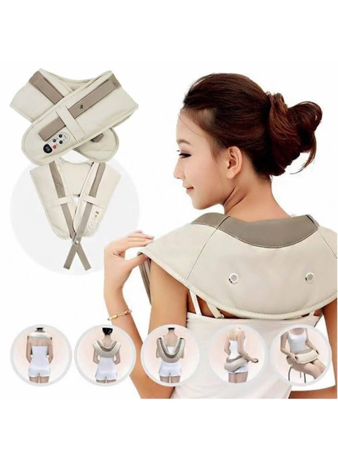 جهاز تدليك الرقبة مع الحرارة، قابل لإعادة الشحن لتدليك الرقبة والظهر والكتف والساق - Image 5