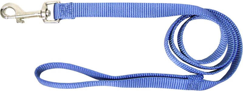 Hamilton Single Thick Deluxe Nylon Dog Leash with Swivel Snap, 5/8" by 4' Long, Berry Blue - Image 1