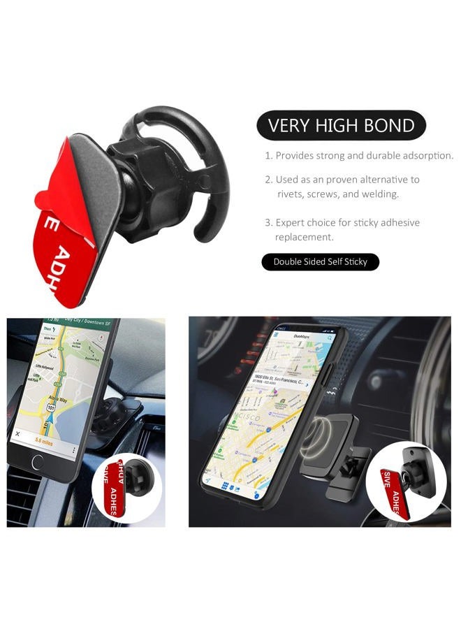 AZXYI Very High Bond Car Adhesive, 9 PCS Dashboard Sticky Adhesive Replacement, Double Sided Sticky Pads Sticker Tapes for Mounting Windshield Dashboard Magnetic Phone Car Mount and Dash Cam - Image 4