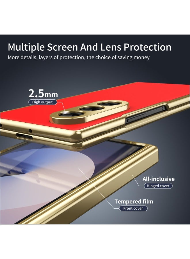 general Samsung Galaxy Z Fold 7 Case with Integrated Tempered Glass Screen Protector Zipper Protector Full Cover Slim PC Hard Shell for Z Fold 7 - Image 5