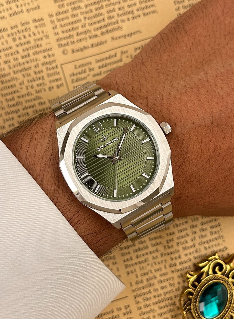 ديفوشي ساعة يد رجالية فاخرة ستانلس ستيل مقاومة للماء – ماركة ديفوشي - Image 1