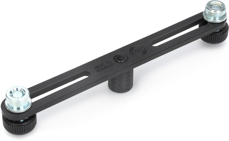 KM K&M König & Meyer 23550.500.55 Microphone Bar | Adjustable Positioning for Two Mics or Booms | 5/8“ Thread Stand Connector | Professional Choice Made in Germany Black - Image 5