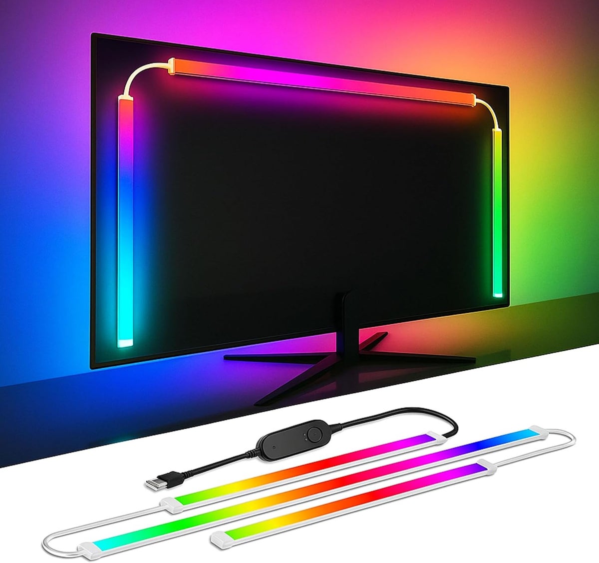 Generic Generic Rgb Gaming Monitor Led Backlight For Screen Music Sync Bias Lighting Usb Powered With Software Control For Gaming Movie Side Monitor ZD8AFC74D46F1728FA769Z