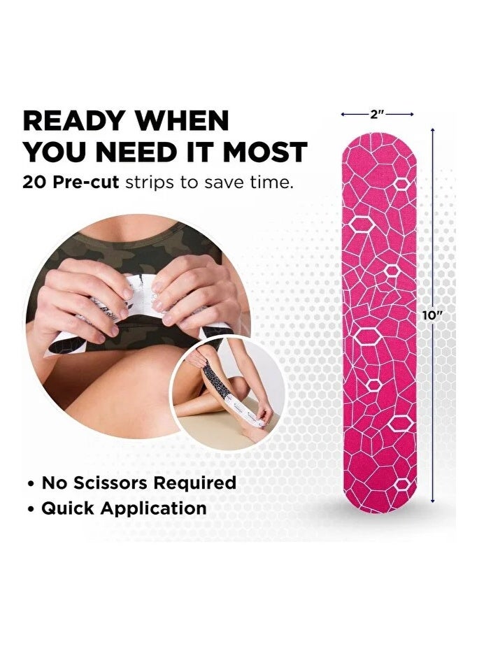 ثيرا باند لاصق "ثيراباند كينيسيولوجي" (Theraband Kinesiology Tape)، وهو شريط طبي رياضي يستخدم لدعم العضلات والمفاصل وتخفيف الألم وعلاج الإصابات الرياضية - Image 4
