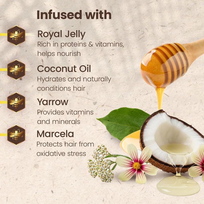 Tio Nacho Ultra-Moisturizing Frizz Control Hair Treatment with Organic Coconut Oil and Royal Jelly, Deep Hydration and Nourishment for Dry or Damaged Hair, Coconut Oil Treatment for Women, 7 oz-3 pack - Image 4