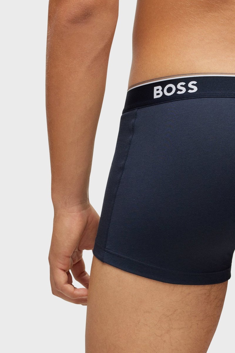 BOSS Stretch Cotton 3 Pack Boxer Men's Boxers 50475274 480  - Image 3