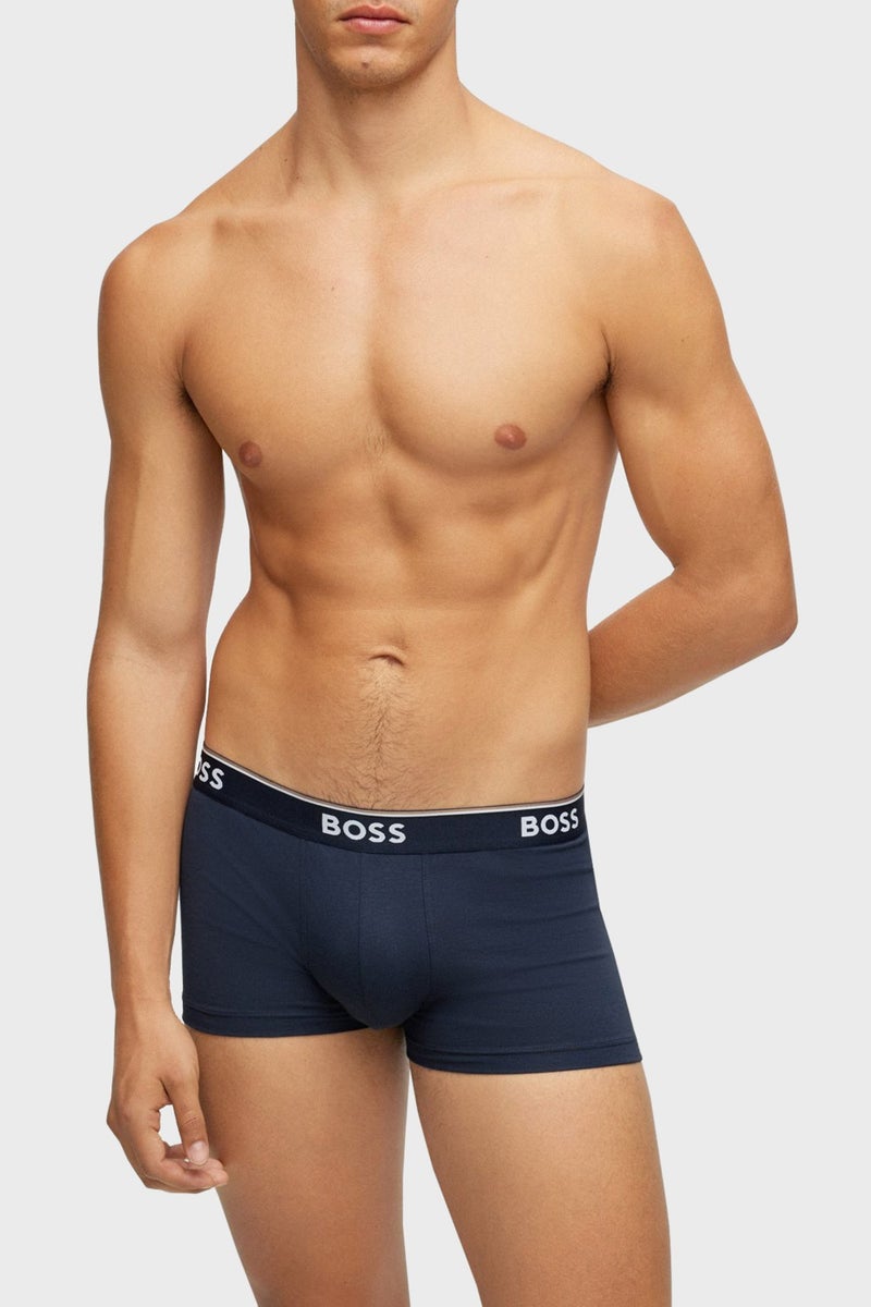 BOSS Stretch Cotton 3 Pack Boxer Men's Boxers 50475274 480  - Image 4