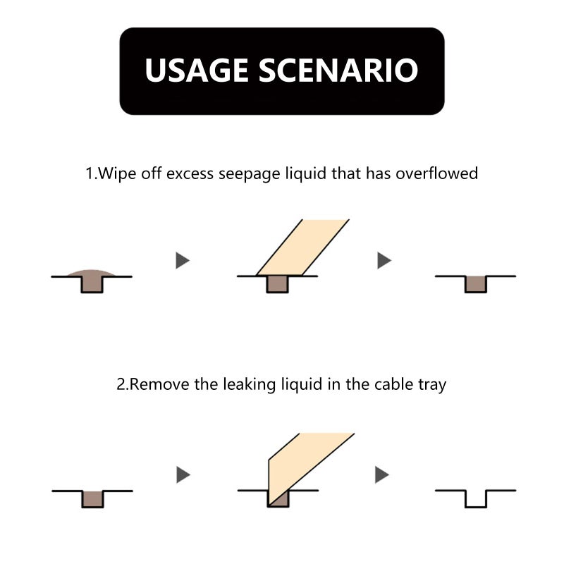 5 قطع ممحاة خطوط الألواح مع أطراف بوليستر 3 مم تصميم بزاوية 45 درجة يمنع تلف الطلاء - Image 4