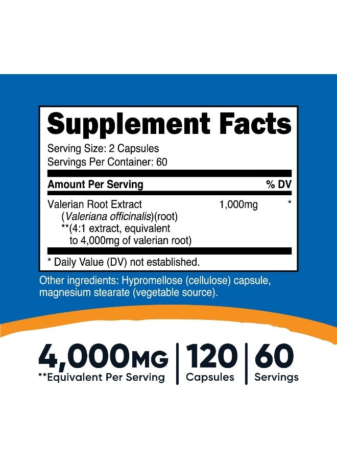 كبسولات جذر الناردين من نوتريكوست 4000 مجم، 120 كبسولة - Image 2