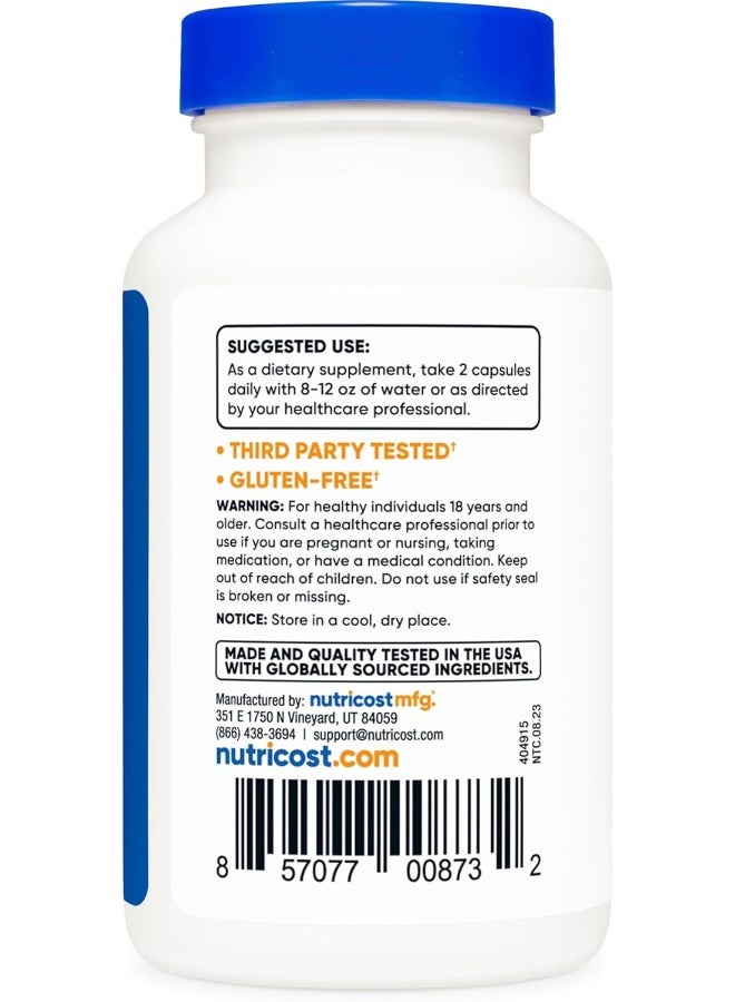 كبسولات جذر الناردين من نوتريكوست 4000 مجم، 120 كبسولة - Image 3