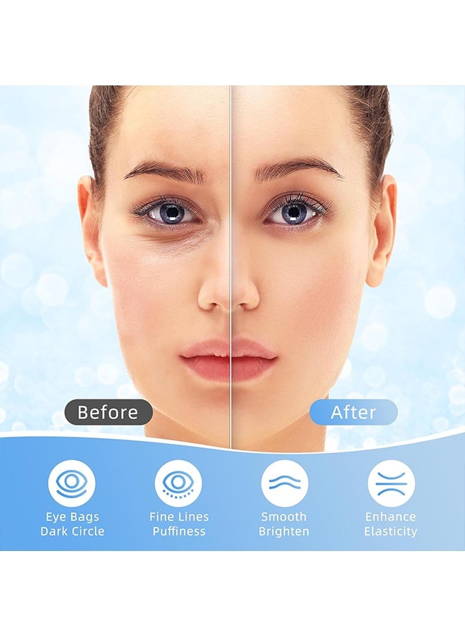 WEST MONTH Hyaluronic Acid Eye Mask - Under Eye Patches , Hyaluronic Acid Eye Masks for Dark Circles Puffy Eyes Undereye Bags, Collagen Eye Patches for Wrinkles and Hydrate, Skin Care Gift for Her 8Pairs - Image 3