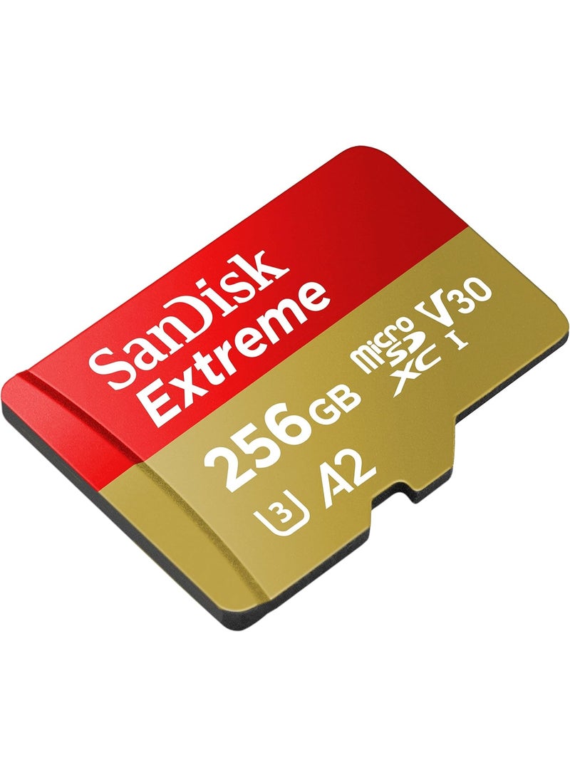 sandisk SanDisk Extreme microSD UHS I Card 256GB for 4K Video on Smartphones,Action Cams,Drones 190MB/s Read,130MB/s Write - Image 2