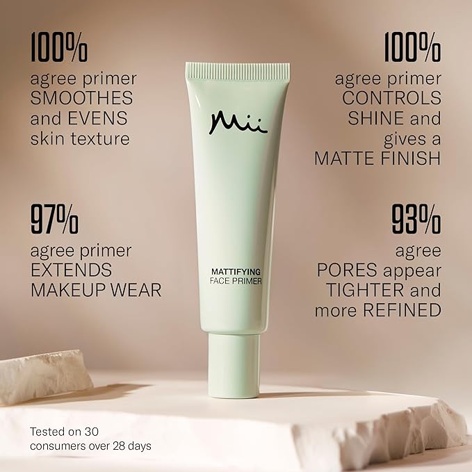 Mii Cosmetics Primer Makeup Smoothing Face Prep Blurs Fine Lines and Pores Firms and Plumps Longer Lasting 30 ml - Image 5