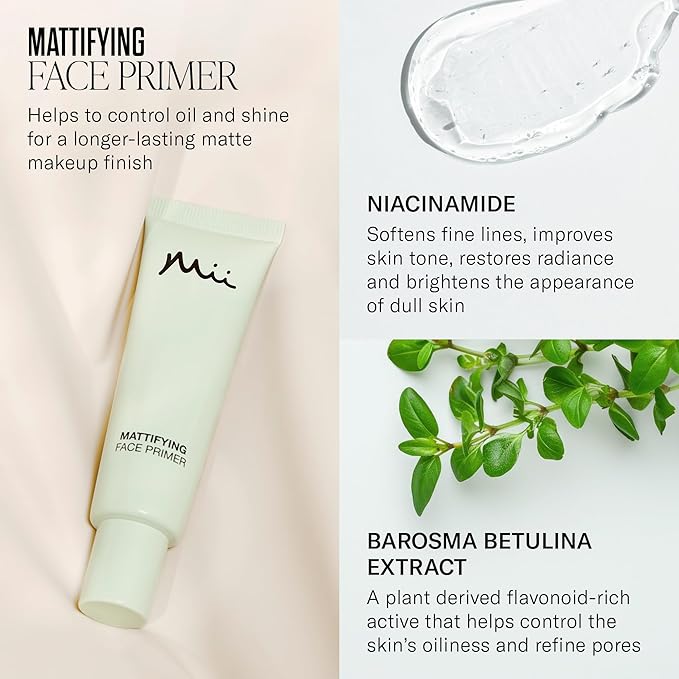Mii Cosmetics Primer Makeup Smoothing Face Prep Blurs Fine Lines and Pores Firms and Plumps Longer Lasting 30 ml - Image 4