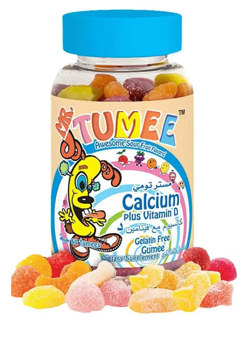 MR.TUMEE Mr. Tummy Calcium with Vitamin D Chewable Tablets 60 Tablets - Image 1