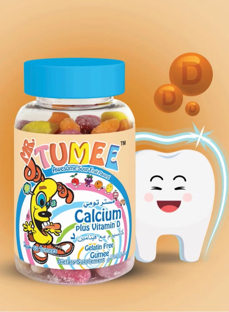 MR.TUMEE Mr. Tummy Calcium with Vitamin D Chewable Tablets 60 Tablets - Image 3