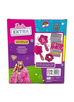 RMS Barbie Extra Customize Your Own Hair Brush – Diy Hair Brush Kit With Gems, Pearls, And Stickers  - Image 2