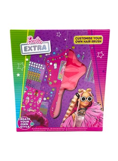 RMS Barbie Extra Customize Your Own Hair Brush – Diy Hair Brush Kit With Gems, Pearls, And Stickers  - Image 3